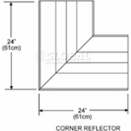 SUNSTAR HEATING PRODUCTS SunStar Corner Reflector For Straight & U Shaped Infrared Heaters 43342000